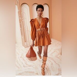 Ulla Johnson Burnt Orange Mini Dress